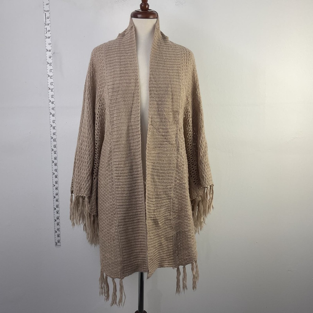 New Directions Beige Poncho Sweater Cardigan 2x | Add to Any Purchase for Free!